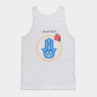 Arab Girl Hamsa evil eye Tank Top